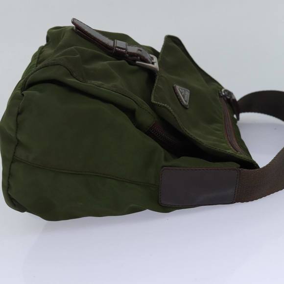 PRADA Shoulder Bag Nylon Khaki Auth bs16163 - Picture 4 of 16